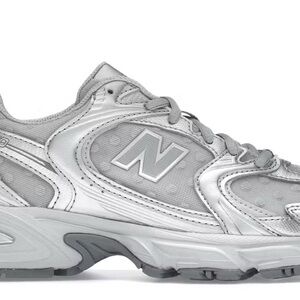 New Balance 503 Silver Metallic Raincloud Polka Dots Sneakers